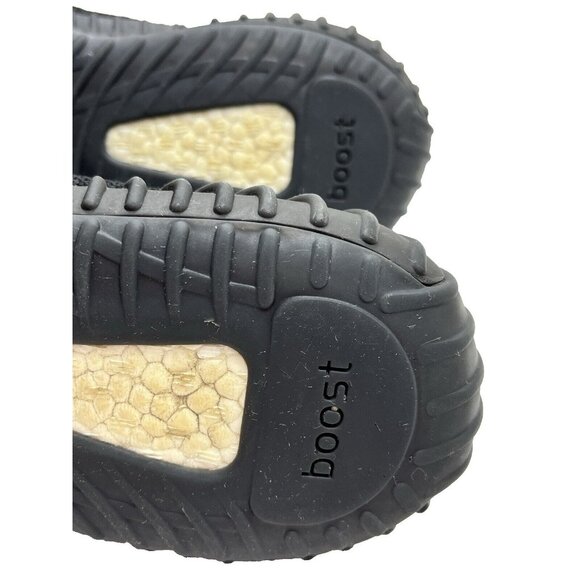 Adidas Yeezy Boost 350 V2 Black/Red Sneakers Size 8.5 Mens Lace-Up Knit Athletic - Picture 6 of 10